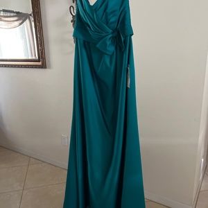 Full length dress - Eden Maids - teal color